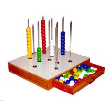 COUNTING and COLOUR SORTING BEADS SET